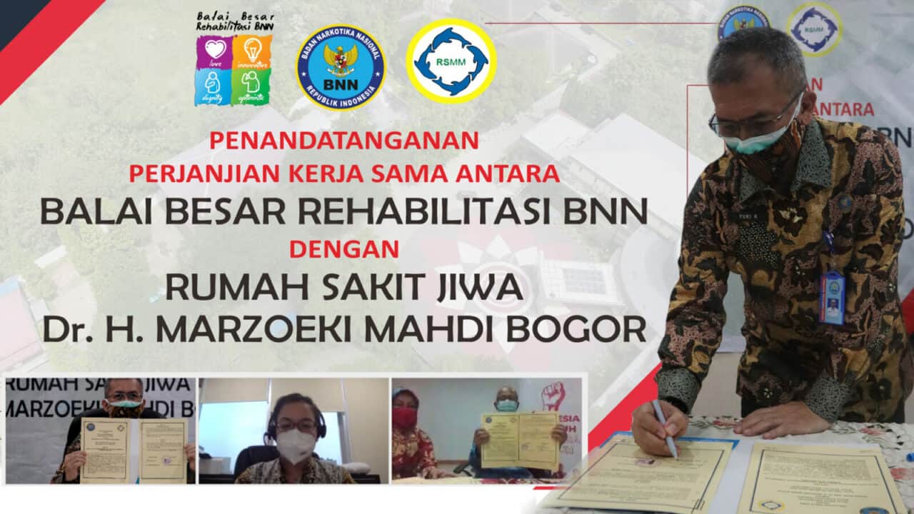 BALAI BESAR REHABILITASI BNN TANDATANGANI PERJANJIAN KERJASAMA DENGAN RSMM