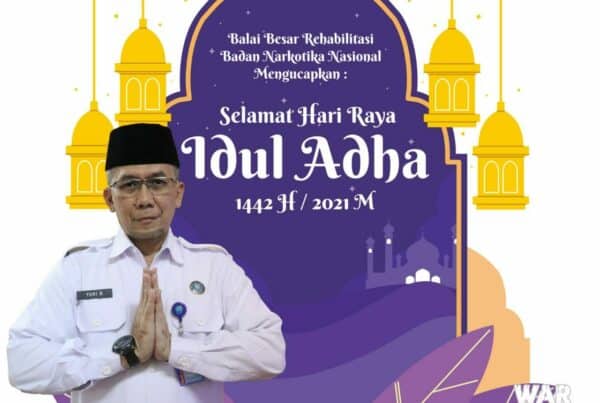 IDUL ADHA 1442 H DI MASA PANDEMI, KEPALA BALAI BESAR REHABILITASI BNN IMBAU PADA PEGAWAI RAYAKAN DENGAN SEDERHANA