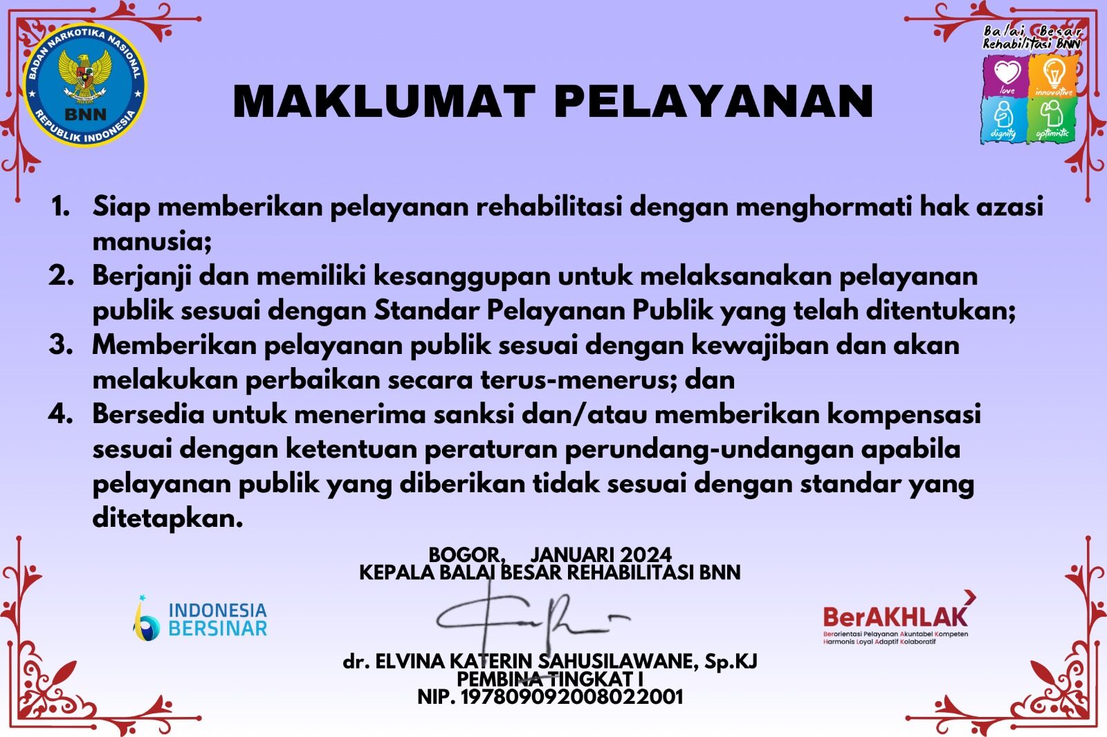 Maklumat Pelayanan