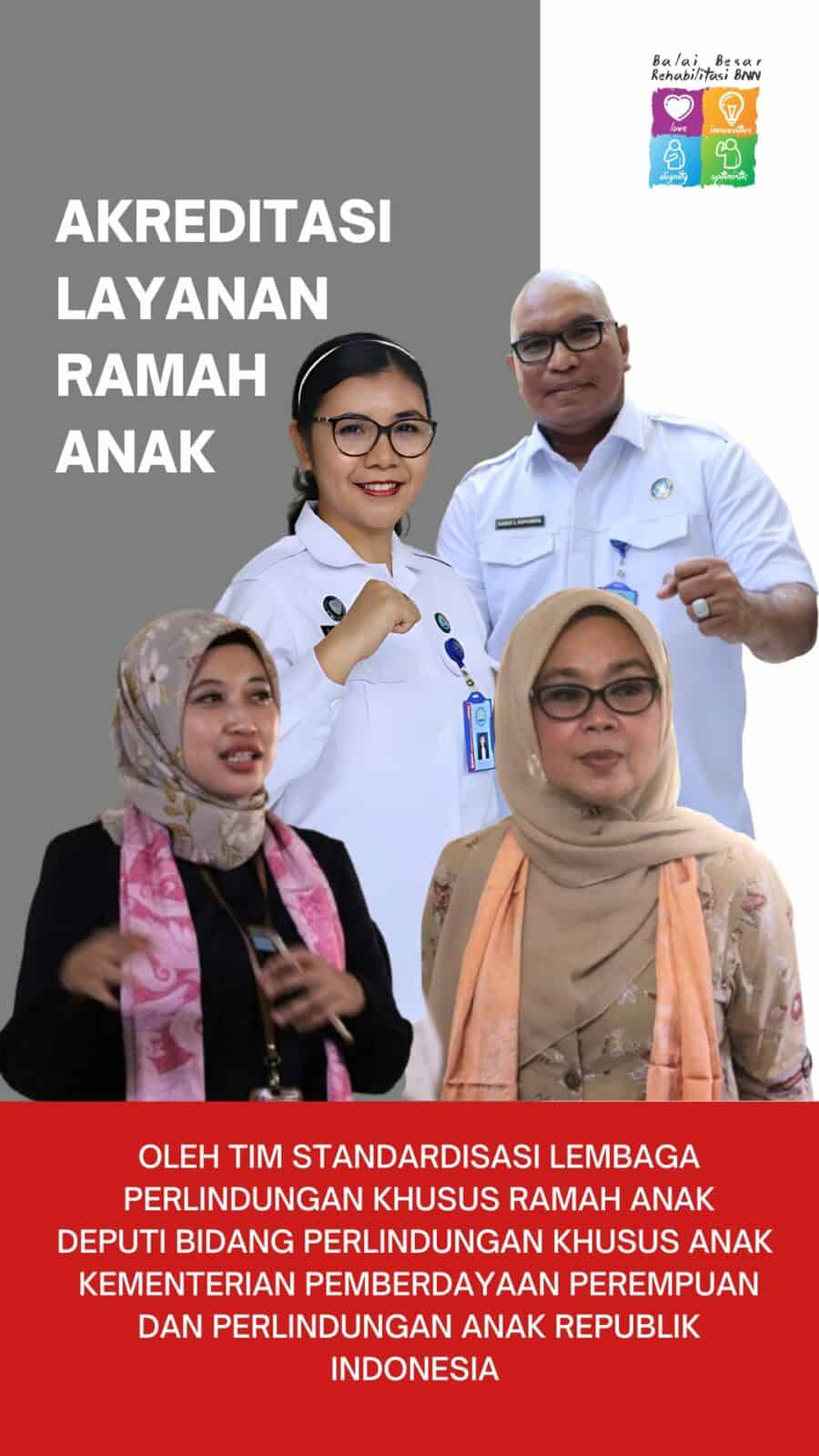 Audit Kedua Tim Standarisasi Lembaga Perlindungan Khusus Ramah Anak (LPKRA) Kementerian Perempuan dan Perlindungan Anak di Balai Besar Rehabilitasi BNN Audit Kedua Tim Standarisasi Lembaga Perlindungan Khusus Ramah Anak (LPKRA) Kementerian Perempuan dan Perlindungan Anak di Balai Besar Rehabilitasi BNN