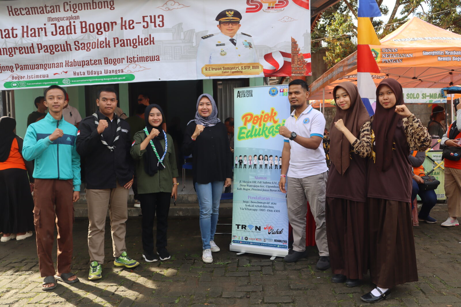 Sosialisasi Rehabilitasi dan Bahaya Narkoba di Acara ‘Hari Jadi’ Kota Bogor, Khususnya di Kecamatan Cigombong.